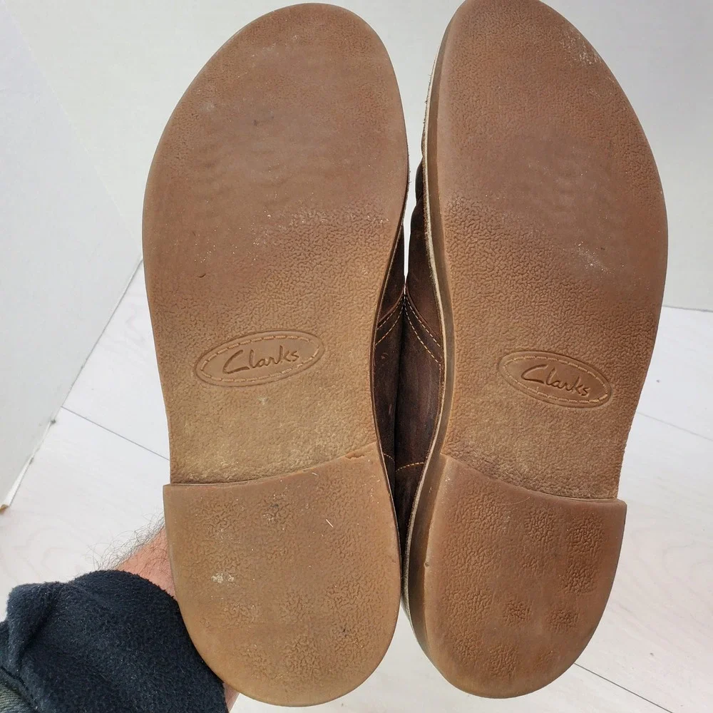 Clarks Desert Boots Beeswax Brown Leather Chukka Mens 11.5 M Classic Prep Indie